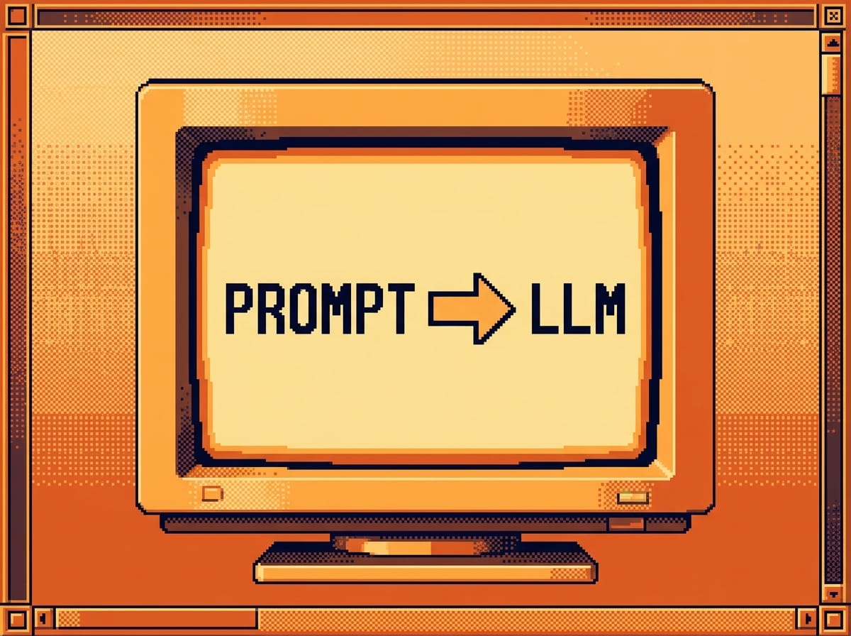 Prompt feeds into an LLM