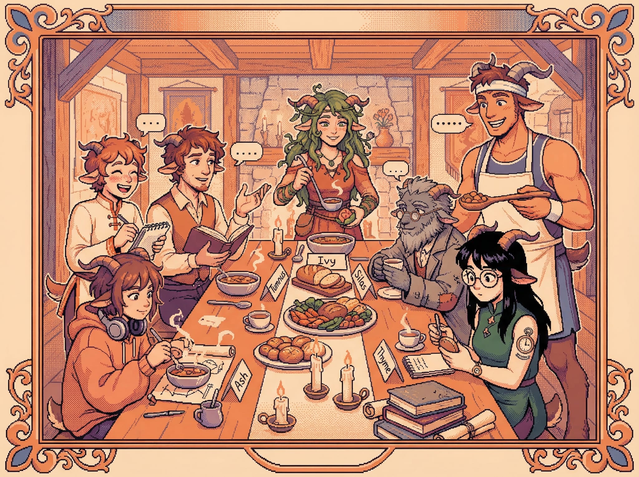 The whole village around the table